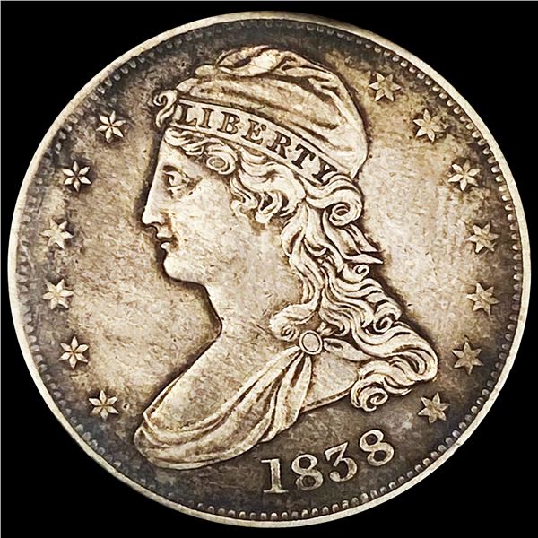 1838 Capped Bust Half Dollar NEARLY UNCIRCULATED