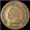 Image 1 : 1908-S Indian Head Cent NICELY CIRCULATED