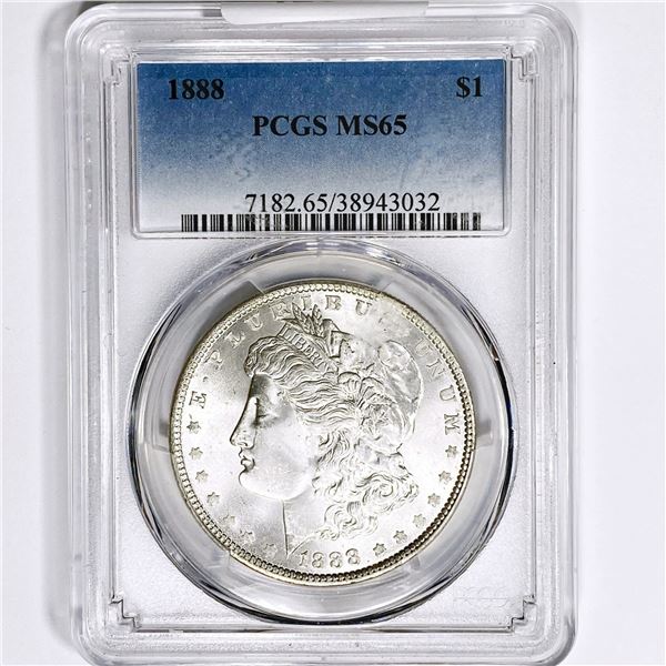 1888 Morgan Silver Dollar PCGS-MS65