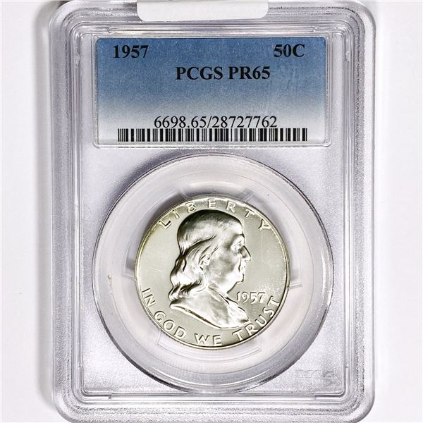 1957 Franklin Half Dollar PCGS-PR65