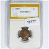 Image 1 : 1907 Indian Head Cent PGA-MS64+
