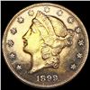 Image 1 : 1899-S $20 Gold Double Eagle NEARLY UNCIRCULATED