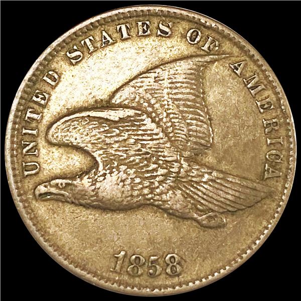 1858 Flying Eagle Cent ABOUT UNCIRCULATED
