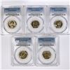 Image 1 : 1950-D Set (5) Jefferson Nickel PCGS-MS65 FS