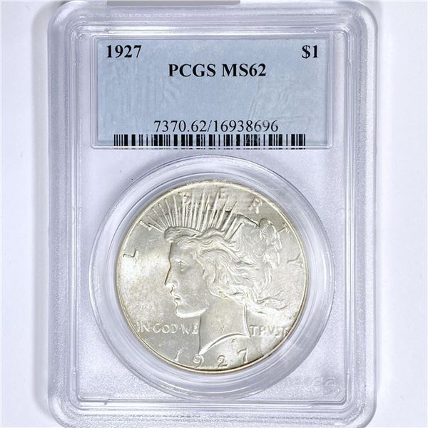 1927 Silver Peace Dollar PCGS-MS62