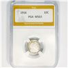 Image 1 : 1916 Barber Dime PGA-MS63