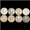 Image 1 : (8) Standing Liberty Quarters LIGHTLY CIRCULATED