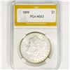 Image 1 : 1899 Morgan Silver Dollar PGA-MS63