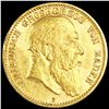 Image 1 : 1906 German Baden Gold 10 Mark UNCIRCULATED