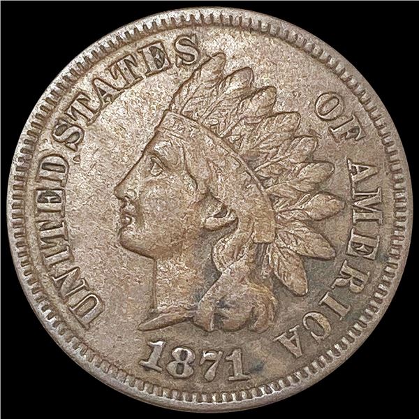 1871 Indian Head Cent LIGHTLY CIRCULATED
