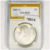 1887-O Morgan Silver Dollar PGA-MS64