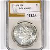 Image 1 : 1878 7TF Morgan Silver Dollar PGA-MS65 PL