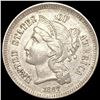 Image 1 : 1867 Nickel Three Cent CLOSELY UNCIRCULATED