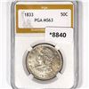 Image 1 : 1833 Capped Bust Half Dollar PGA-MS63