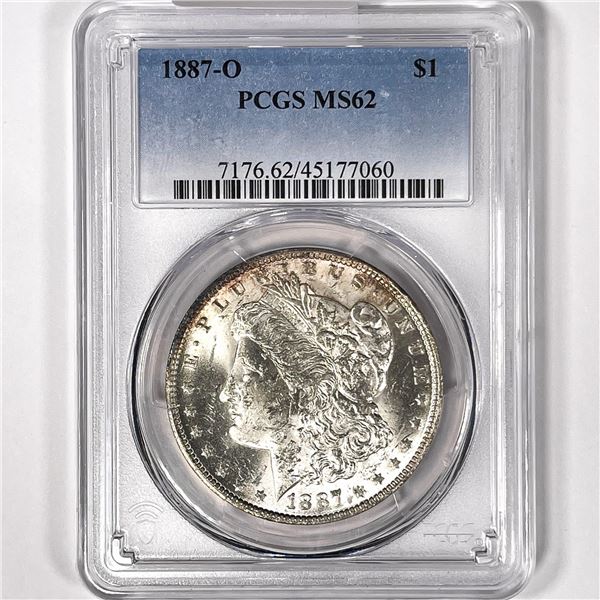 1887-O Morgan Silver Dollar PCGS-MS62