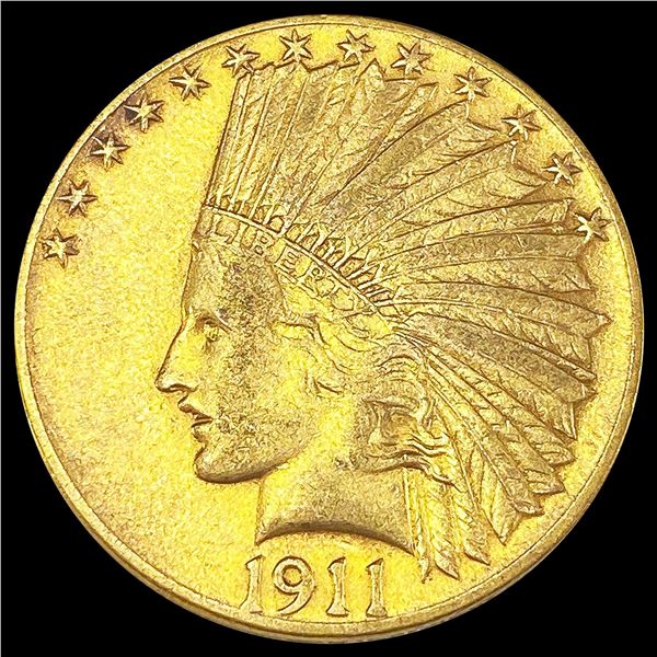 1911 $10 Gold Eagle ABOUT UNCIRCULATED