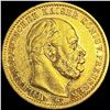 Image 1 : 1874 German Prussia Gold 20 Mark UNCIRCULATED