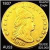 Image 1 : 1807 $2.50 Gold Quarter Eagle CHOICE AU
