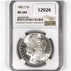Image 1 : 1882-S Morgan Silver Dollar NGC-MS64+