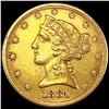 Image 1 : 1881 $5 Gold Half Eagle UNCIRCULATED