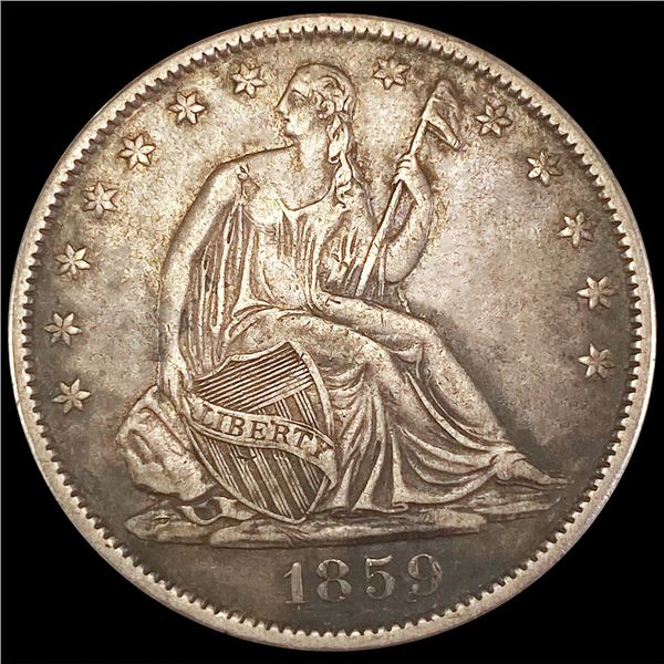 1859-O Seated Liberty Half Dollar LIGHTLY CIRC