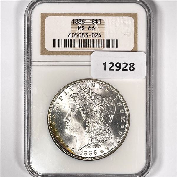 1886 Morgan Silver Dollar NGC-MS66