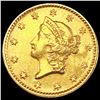 Image 1 : 1852 Rare Gold Dollar NICELY CIRCULATED