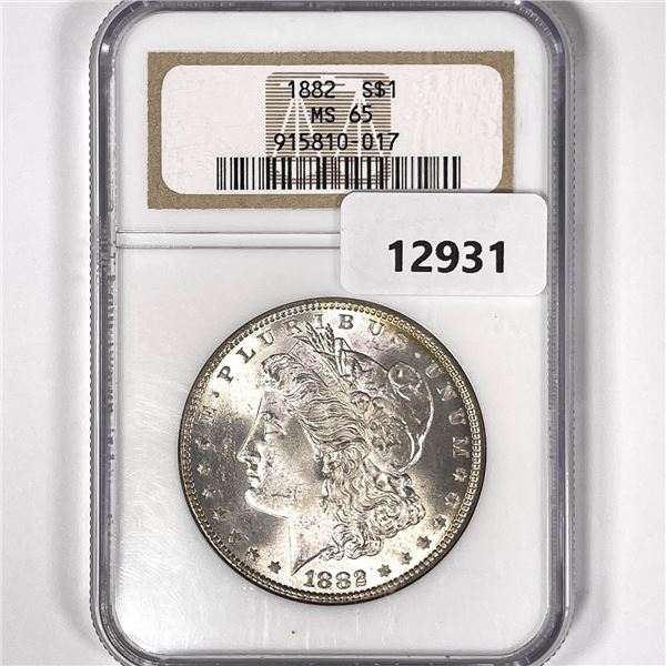 1882 Morgan Silver Dollar NGC-MS65
