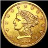 Image 1 : 1861 $2.50 Gold Quarter Eagle CLOSELY