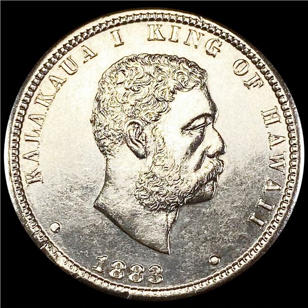 1883 Kingdom of Hawaii Quarter UNCIRCULATED
