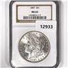 Image 1 : 1887 Morgan Silver Dollar NGC-MS63