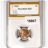 Image 1 : 1925 Wheat Cent PGA-MS65 RED