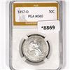 Image 1 : 1857-O Seated Liberty Half Dollar PGA-MS60