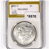 Image 1 : 1882-O Morgan Silver Dollar PGA-MS62