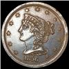 Image 1 : 1856 Braided Hair Half Cent CLOSELY UNCIRCULATED