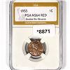 Image 1 : 1955 DDO Wheat Cent PGA-MS64 RD