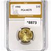 Image 1 : 1990 $10 Gold Eagle PGA-MS70