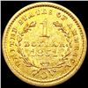 Image 2 : 1851-O Rare Gold Dollar CLOSELY UNCIRCULATED