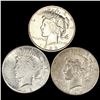 (3) Peace Silver Dollars UNCIRCULATED