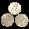 Image 2 : (3) Peace Silver Dollars UNCIRCULATED