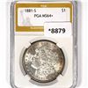 1881-S Morgan Silver Dollar PGA-MS64+