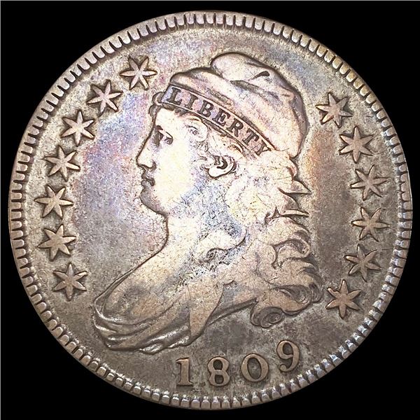 1809 Capped Bust Half Dollar NICELY CIRCULATED