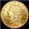 1896 $20 Gold Double Eagle UNCIRCULATED