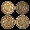 Image 2 : (4) Misc Cents LIGHTLY CIRCULATED