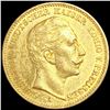 Image 1 : 1898 German Prussia Gold 20 Mark UNCIRCULATED