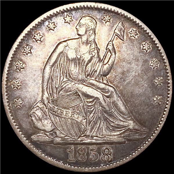 1858-O Seated Liberty Half Dollar UNCIRCULATED