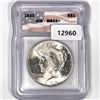Image 1 : 1922 Silver Peace Dollar ICG-MS65+