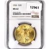 Image 1 : 1926 $20 Gold Double Eagle NGC-MS62
