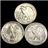 Image 2 : (3) Walking Liberty Half Dollars UNCIRCULATED