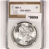 1881-S Morgan Silver Dollar PGA-MS65+